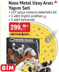 NASA METAL UZAY ARACI YAPIM SETİ